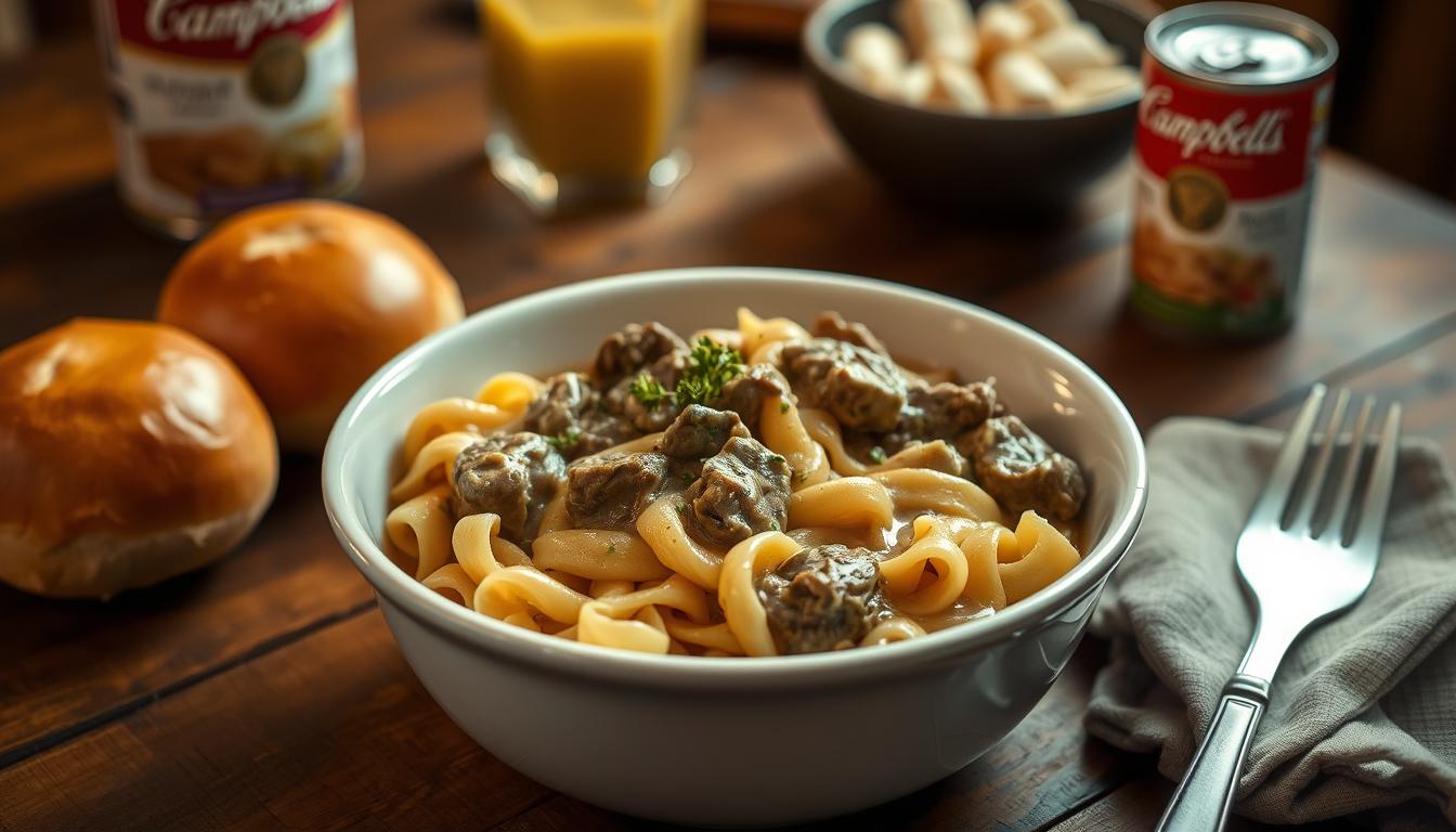 campbells beef stroganoff