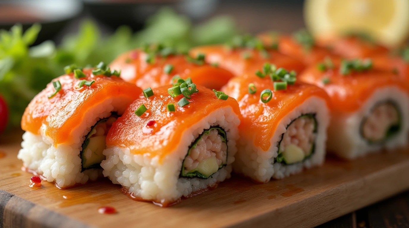Salmon Sushi Bake Recipe 1 salmon sushi bake