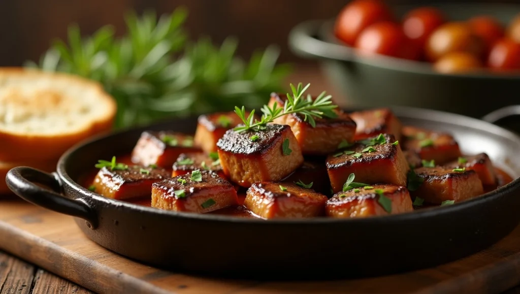 Tender Cube Steak Recipes in Oven 2 Flux Dev A warm and inviting still life photograph of a dish o 3