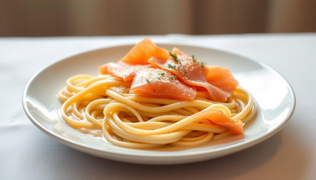 smoked salmon linguine recipes