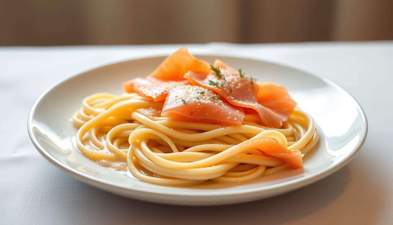 smoked salmon linguine recipes